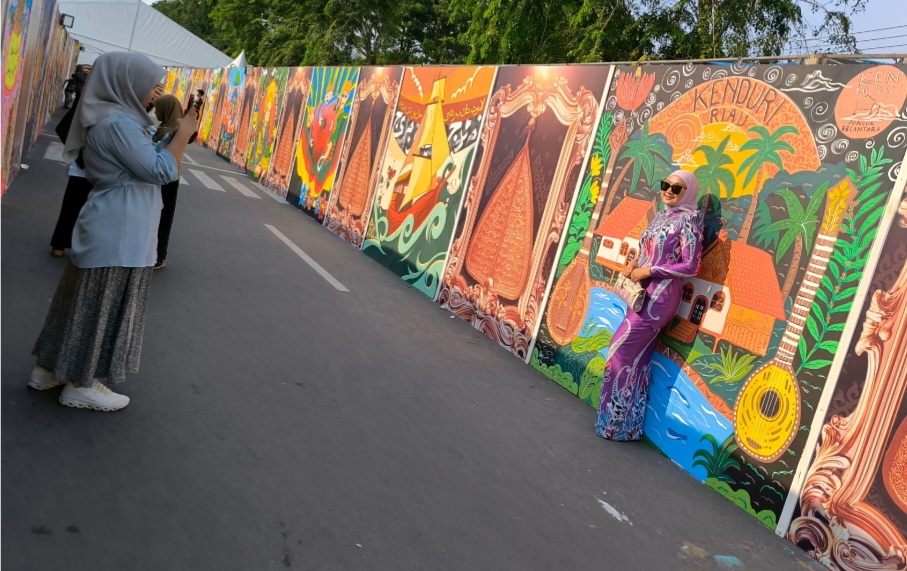 Mural Pekan Budaya Melayu Serumpun 2025 Semarakkan Hari Jadi Provinsi Riau ke-68