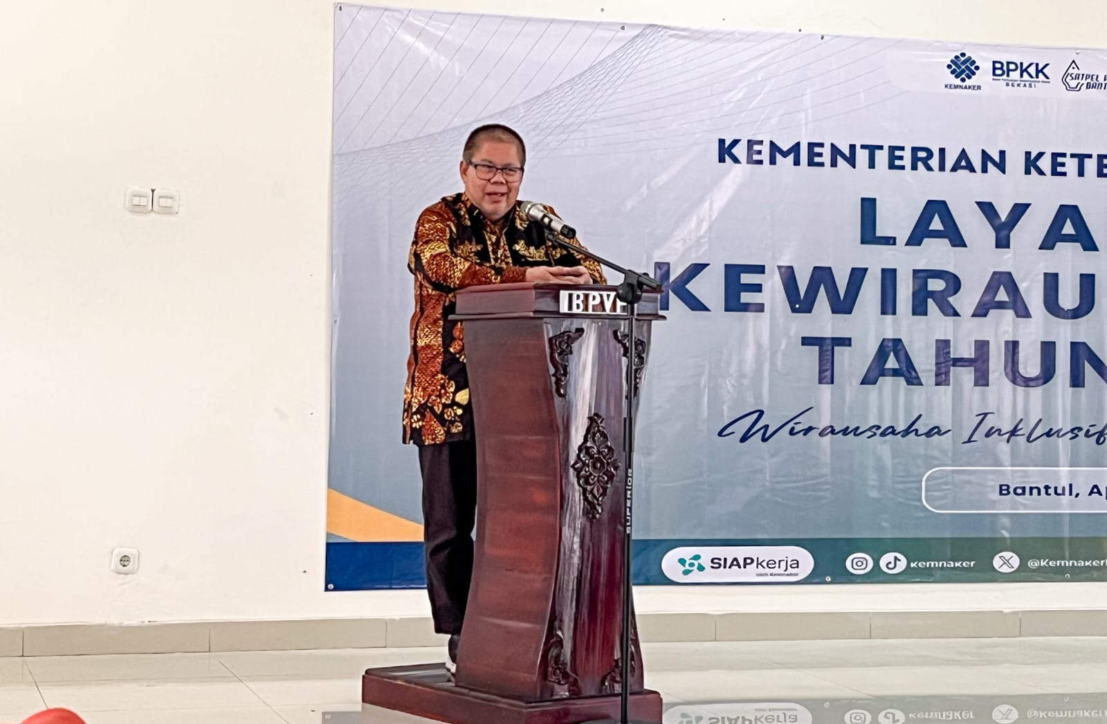 Lewat Pelatihan Wirausaha, Kemnaker Perluas Kesempatan Kerja Disabilitas