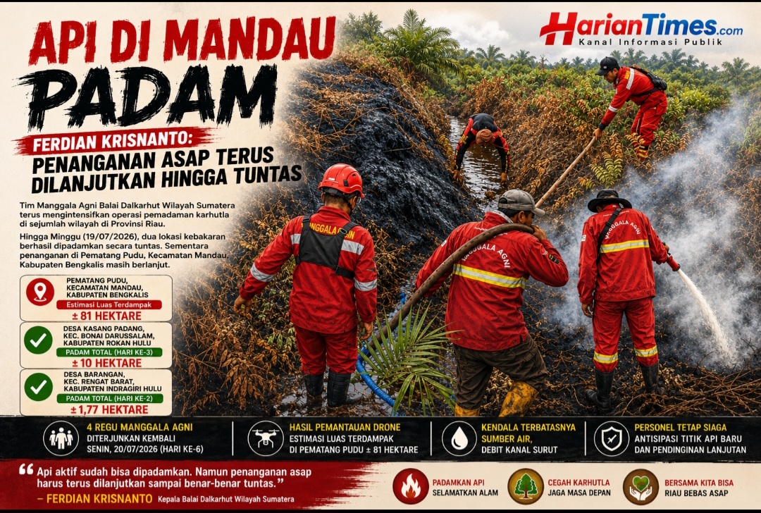 Api di Mandau Padam, Ferdian Krisnanto: Penanganan Asap Terus Dilanjutkan Hingga Tuntas