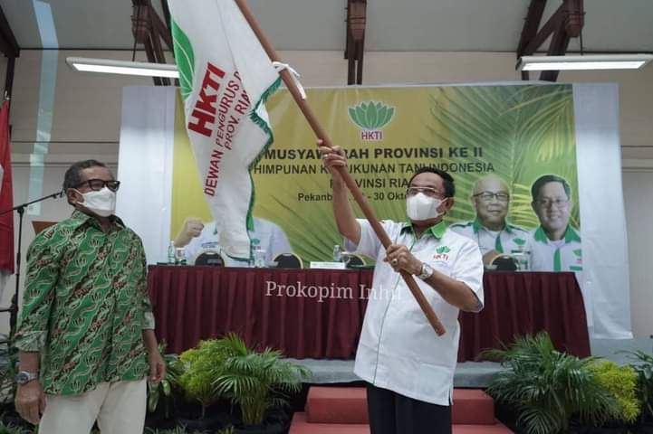 Bupati Inhil Wardan Terpilih Jadi Ketua DPD HKTI Riau Periode 2021-2026