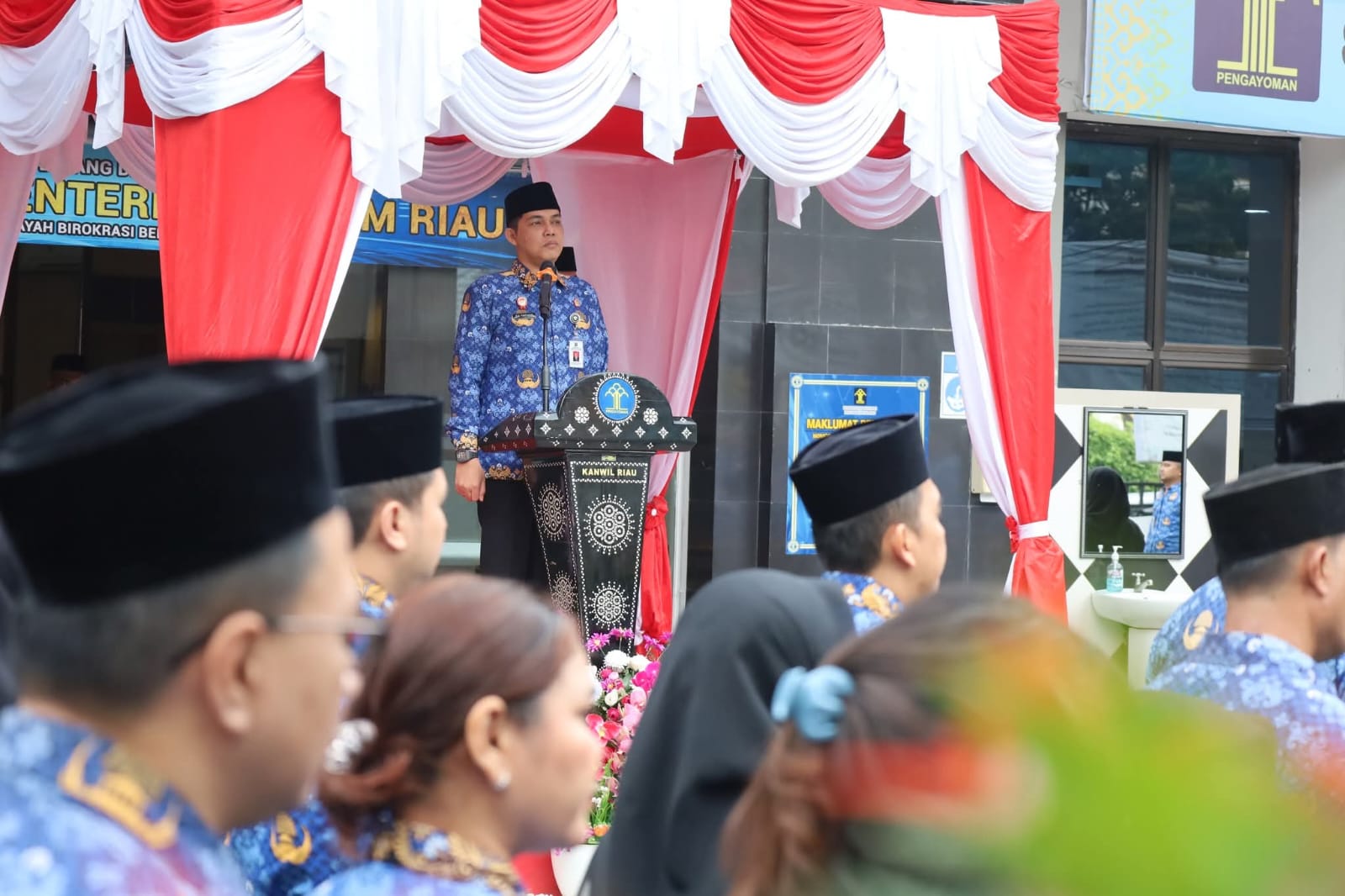 Kakanwil Kemenkum Riau Ajak ASN Teladani Tiga Nilai Utama Pahlawan