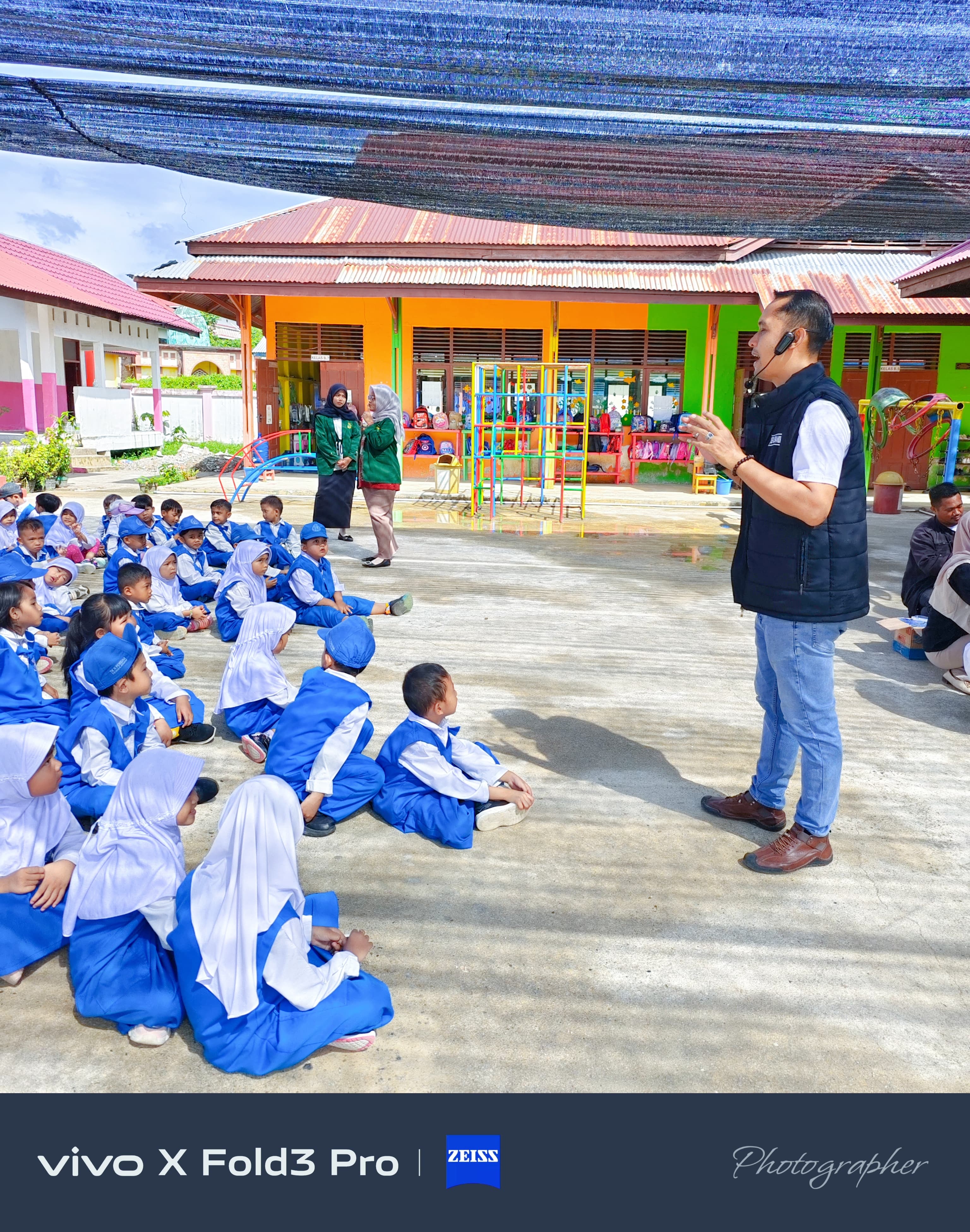 Cegah Stunting, SMSI Inhil Ajak Anak TK Hidup Sehat dengan Susu Ginas