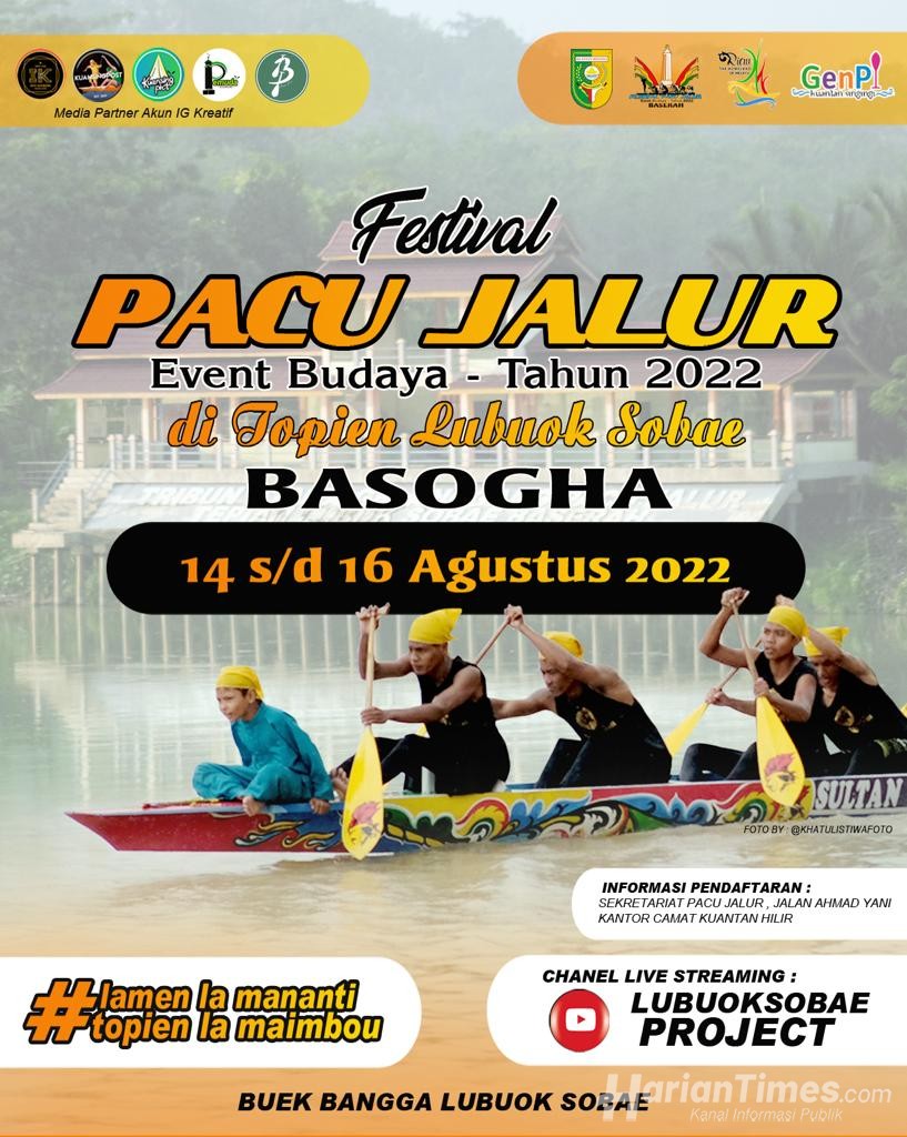 Sehari di Baserah, Plt Bupati Suhardiman Buka Fun Bike dan Pacu Jalur Tradisional Event Budaya 2022