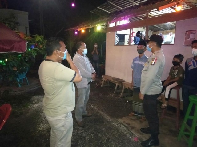 Cegah Penyebaran Covid-19, Polsek Rangsang Bersama Satpol PP Galakkan Patroli