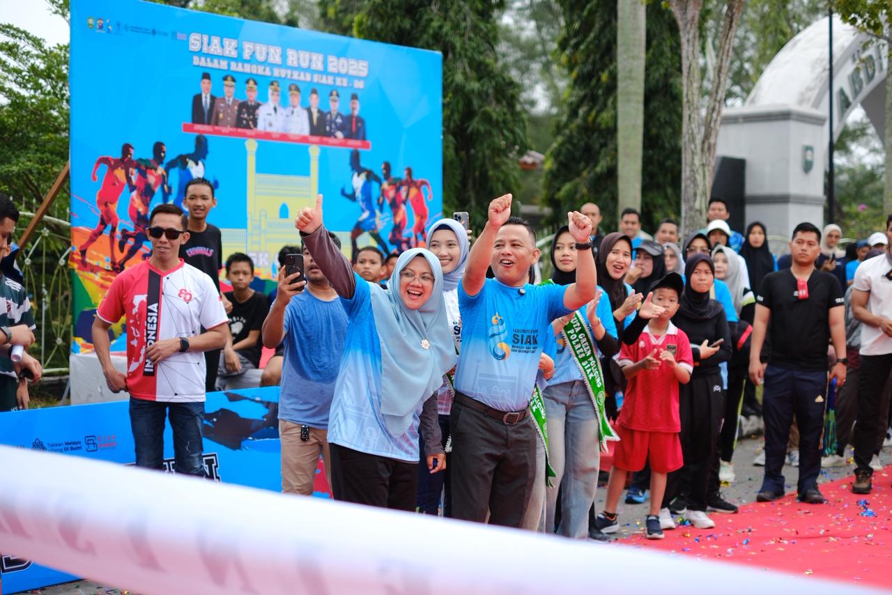 Ribuan Warga Ikuti Siak Fun Run 5K dan 10K, Afni: Kegiatan Ini Memperkuat Kebersamaan Kita