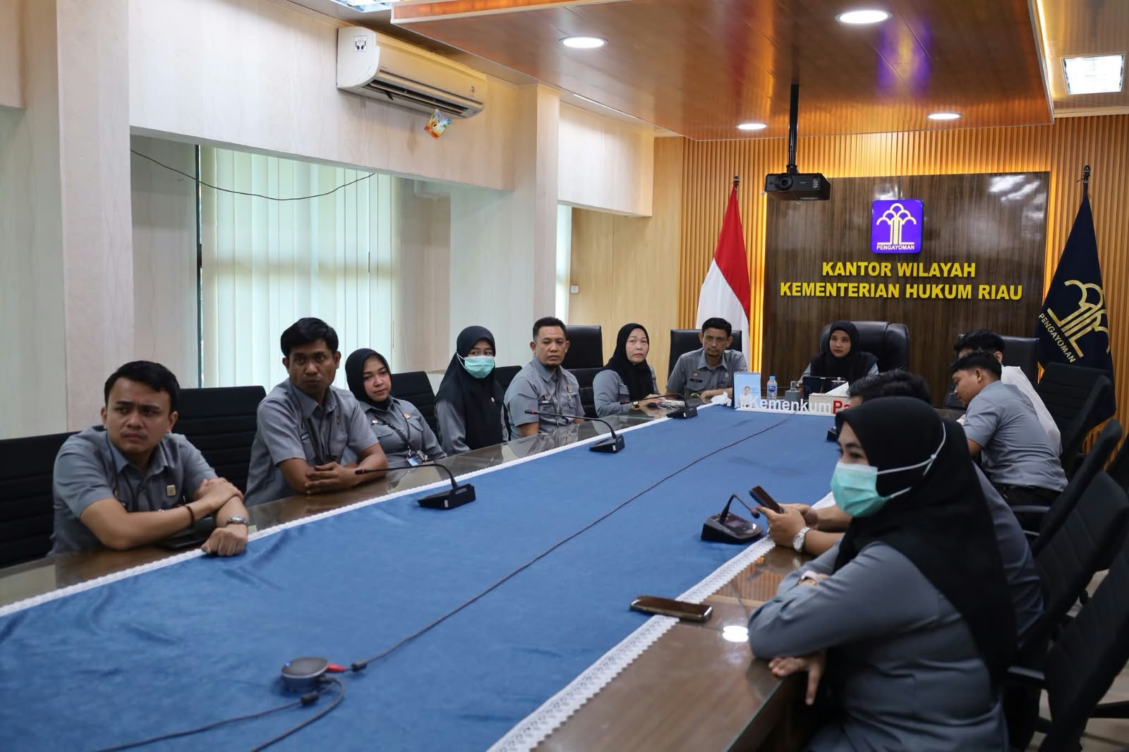 Kemenkum Riau Ikuti Pembukaan Pelatihan Teknis Badiklat Batam