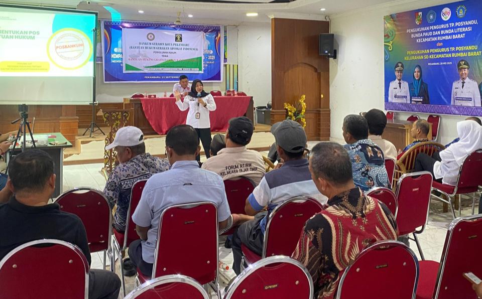 Wujudkan Akses Keadilan Merata, Kanwil Kemenkum Riau Dorong Penguatan Posbakum di Rumbai Barat