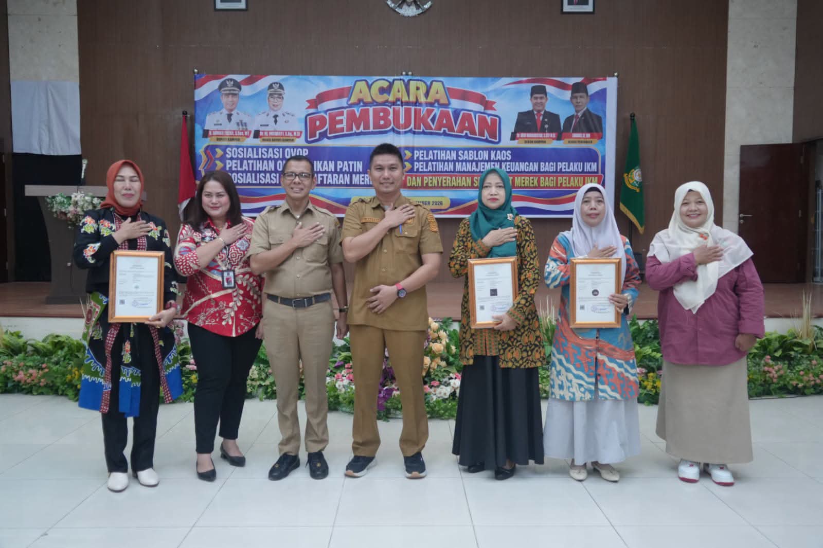 Perkuat Pelindungan Merek, Kanwil Kemenkum Riau Dampingi Pelaku IKM Kabupaten Kampar