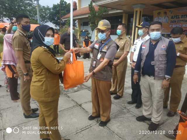 Respon Kebencanaan, BPBD Pekanbaru Goro Bersama Masyarakat Rumbai