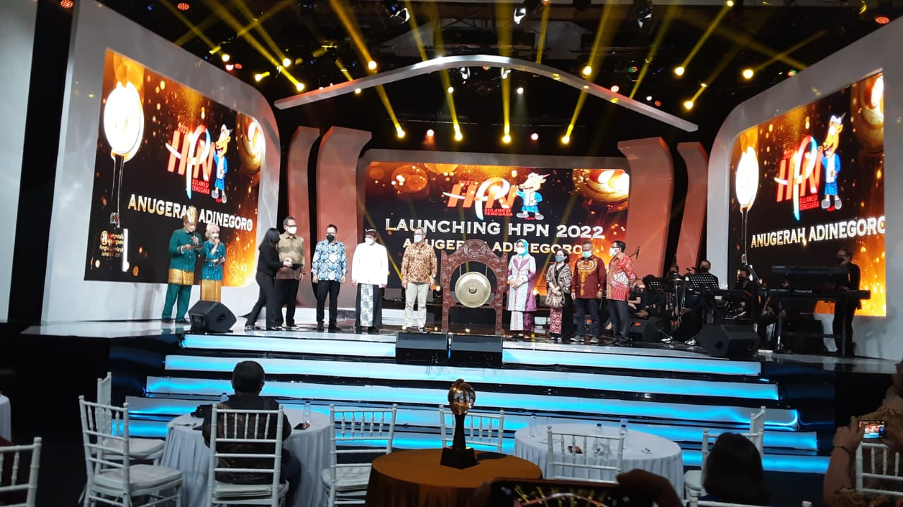 Pukul Gong Tandai Launching HPN 2022 Kendari