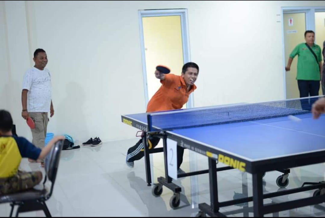 Semarakkan HPN, PWI Riau Kembali Gelar Turnamen Tenis Meja