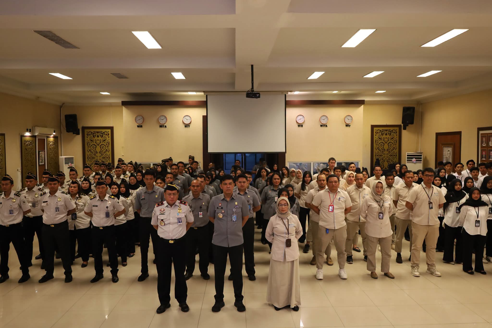 Kanwil Kemenkum Riau Ikuti Apel Bersama Kemenko Kumham Imipas