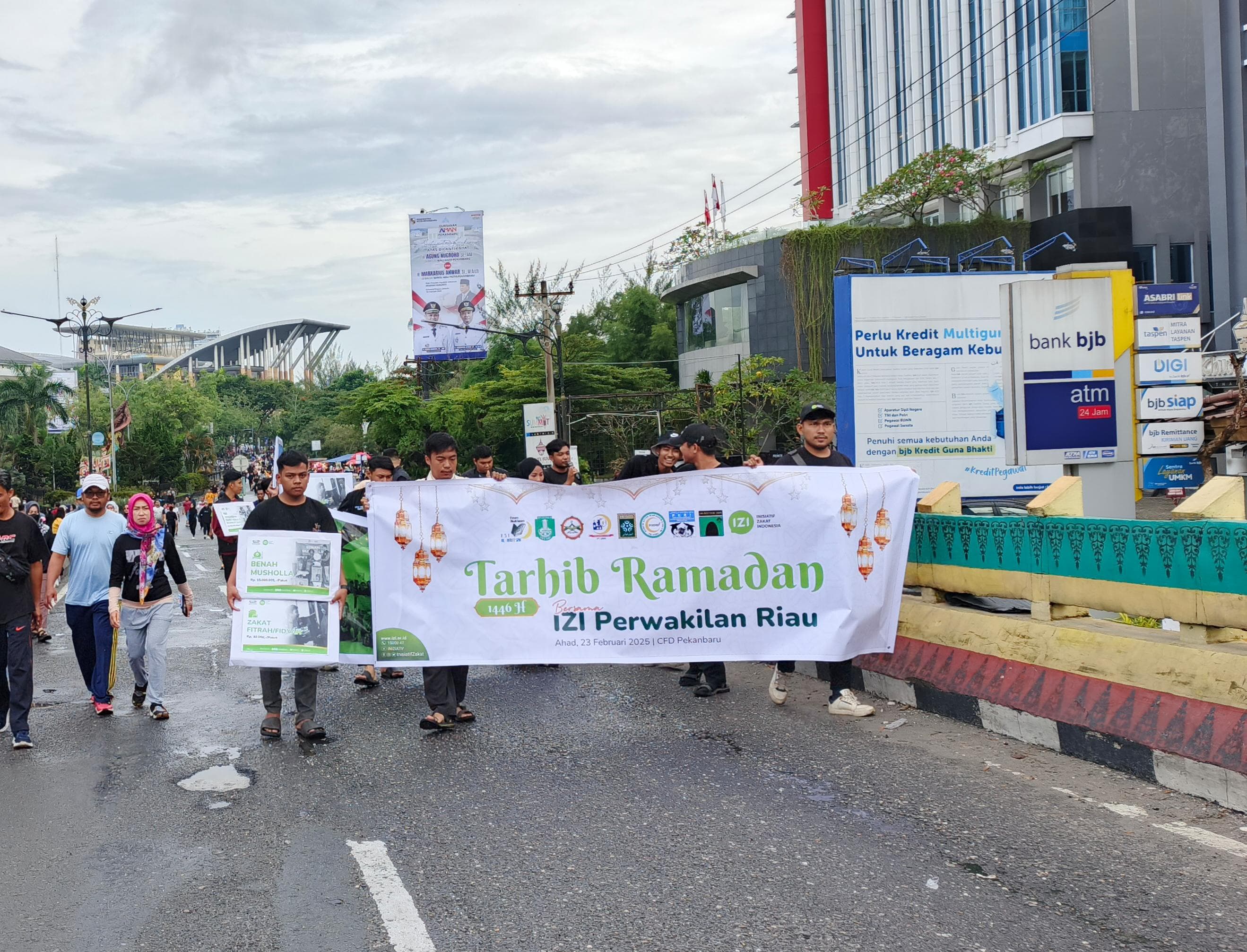 IZI RIAU Gelar Tarhib Ramadhan Bersama Komunitas di Car Free Day