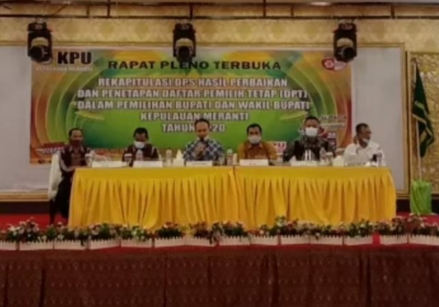Hasil Rekapitulasi DPSHP, Daftar Pemilih Tetap Kabupaten Meranti 139.234 orang