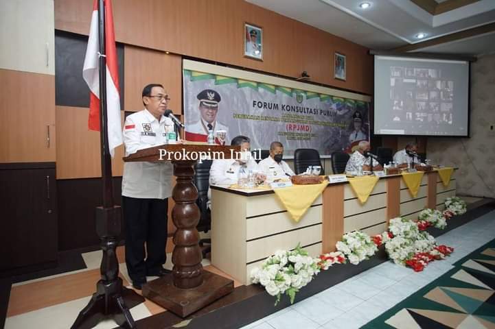 Bupati Inhil Wardan Buka Forum Konsultasi Publik Rancangan Awal Perubahan RPJMD Tahun 2018-2023