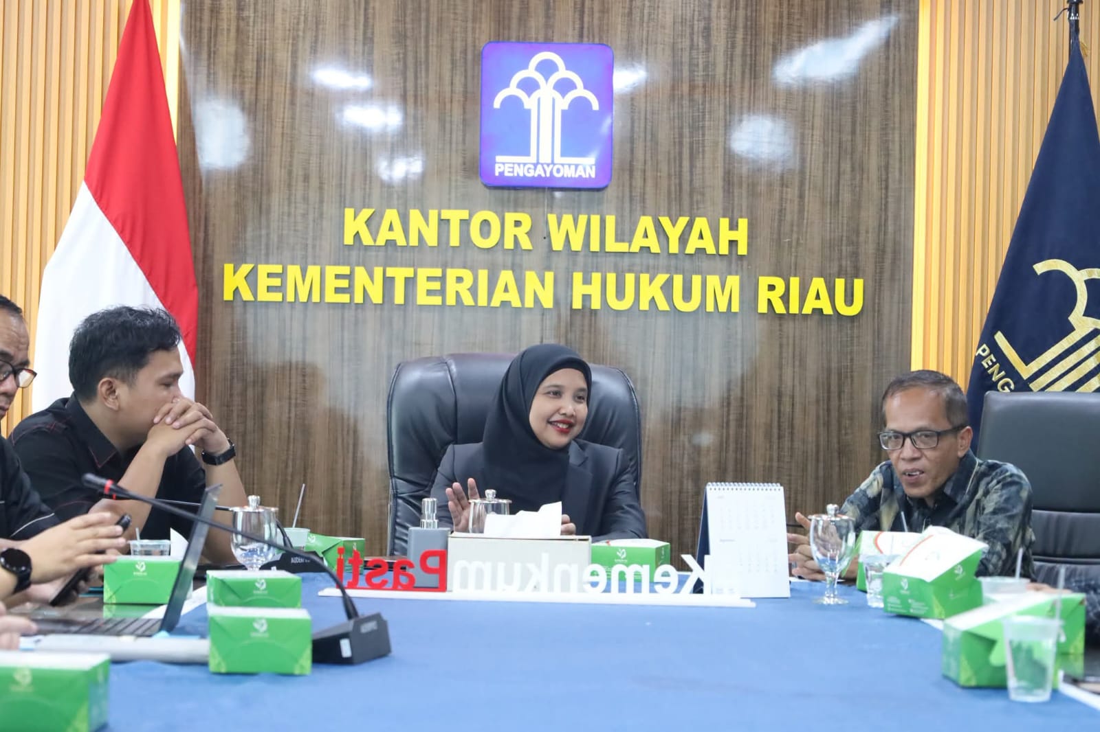 Kemenkum Riau Fasilitasi Penyempurnaan Ranperda Inisiatif DPRD Inhil