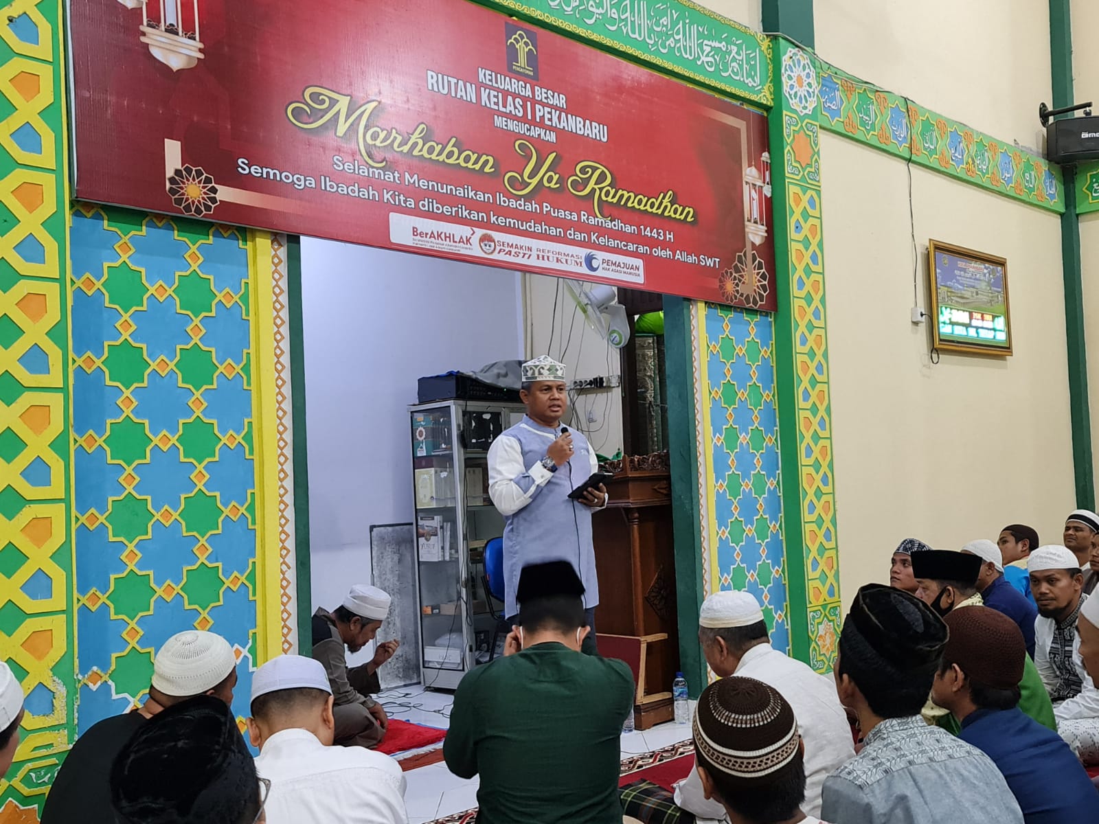 Safari Ramadhan di Rutan Pekanbaru, Kadivpas Kemenkumham Riau Motivasi Petugas dan WBP