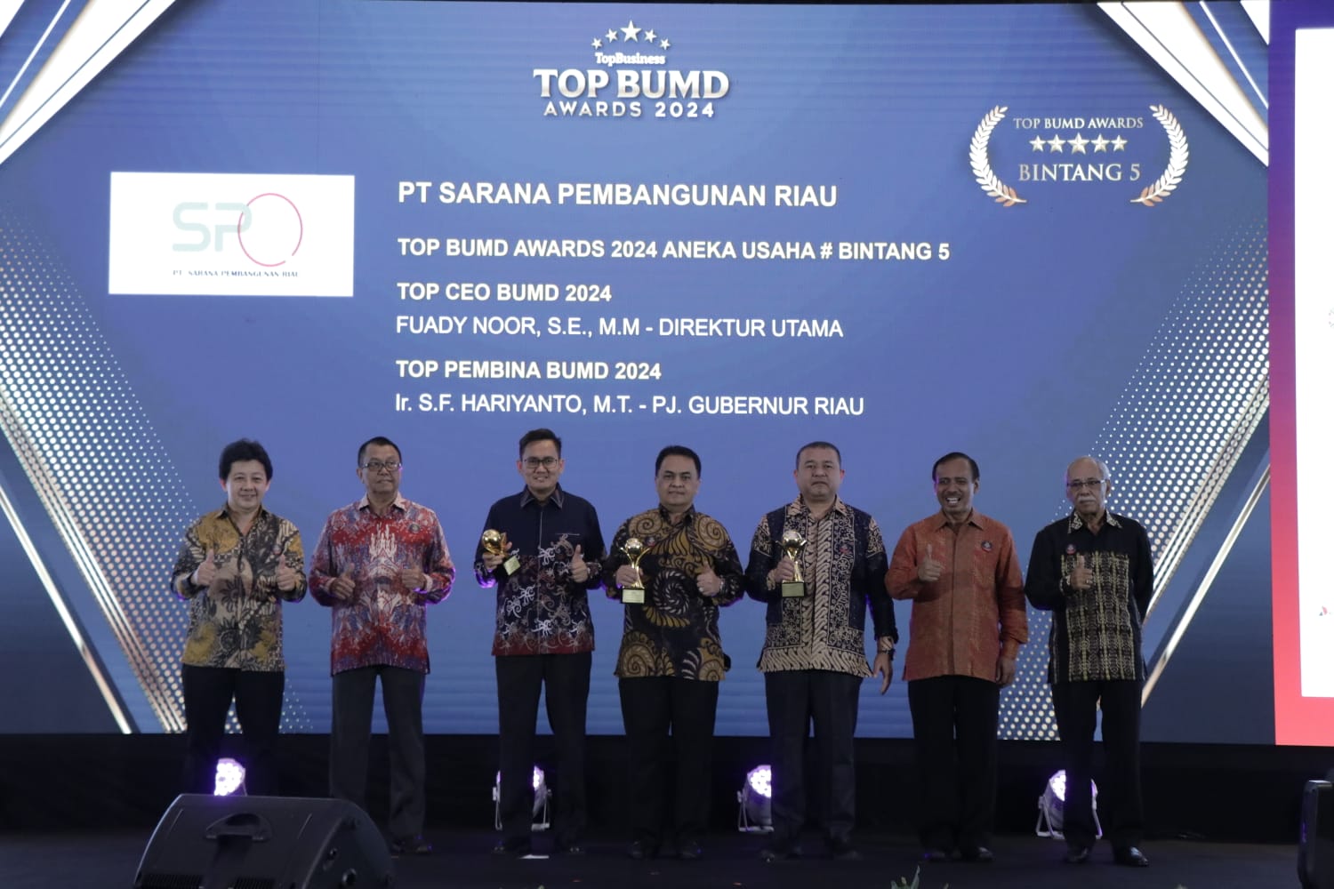 Ajang Top BUMD Awards 2024, SPR Borong Tiga Penghargaan