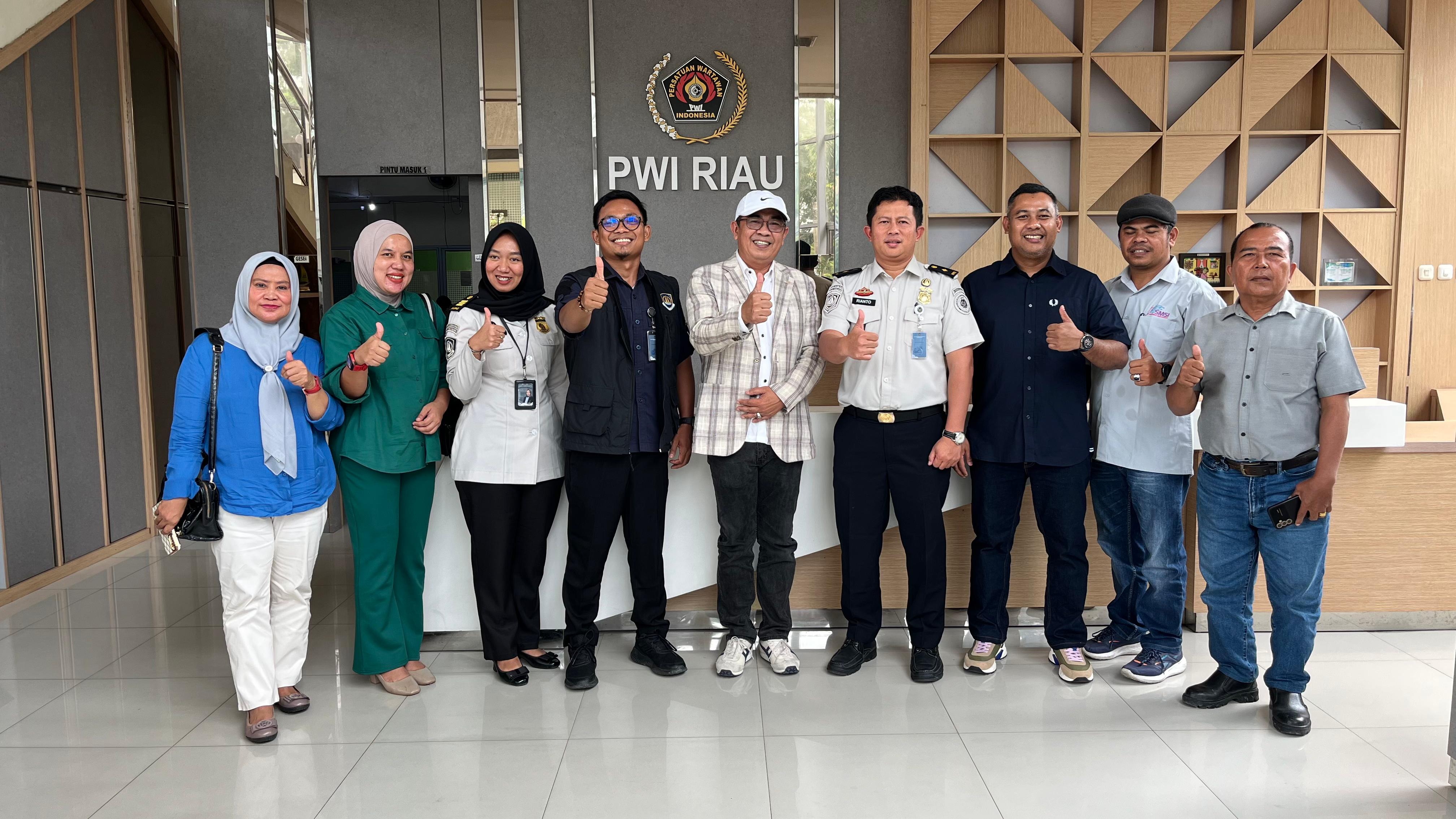 Komitmen Tingkatkan Keterbukaan Informasi Publik, Kanim Pekanbaru Gandeng PWI Riau