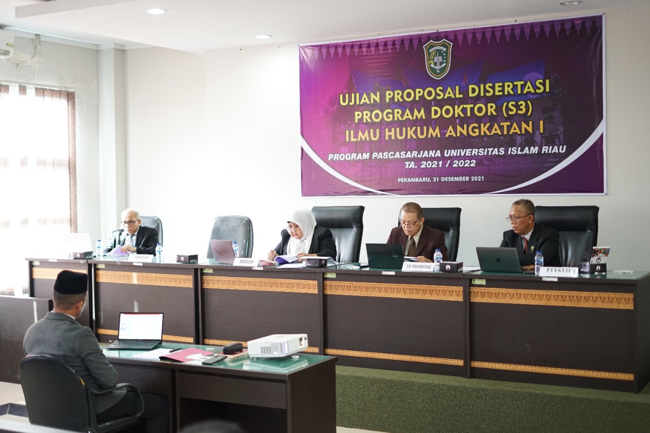Prodi S3 Ilmu Hukum UIR Raih Status Akreditasi Baik dari BAN-PT