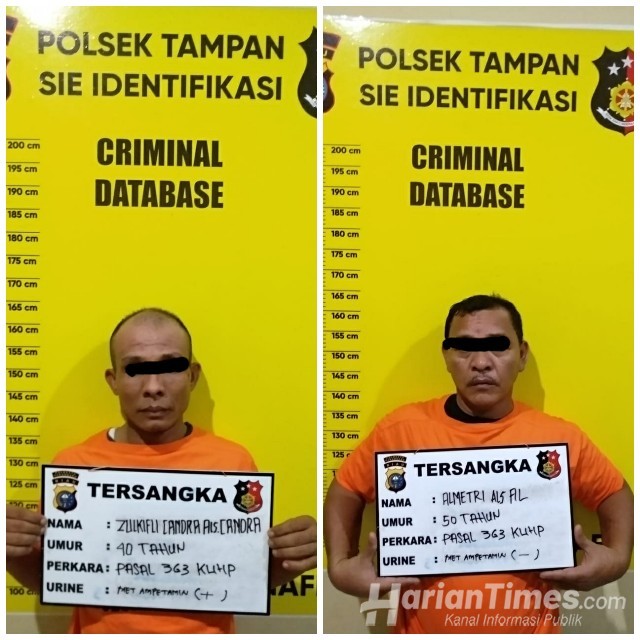 Polsek Tampan Ringkus Dua Pelaku Curat 11 TKP di Pekanbaru