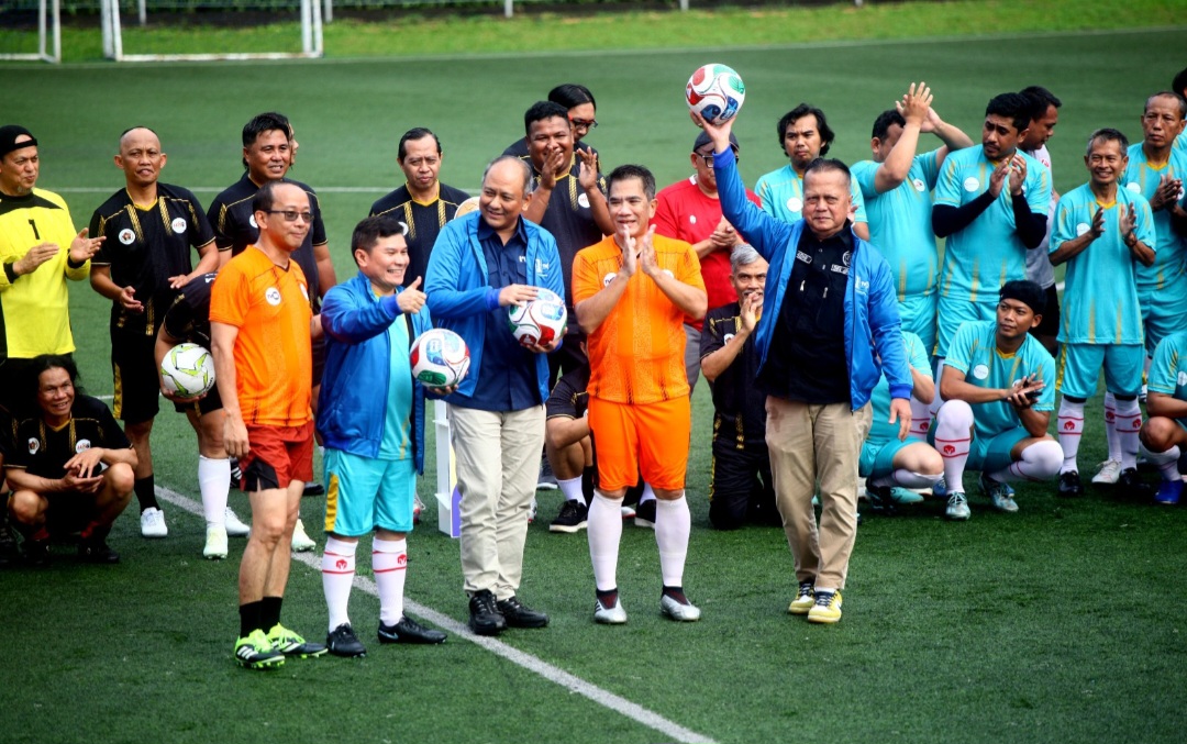 Sambut HPN dan Piala Dunia 2026, PWI Main Bola Bareng ANTARA, TVRI dan RRI