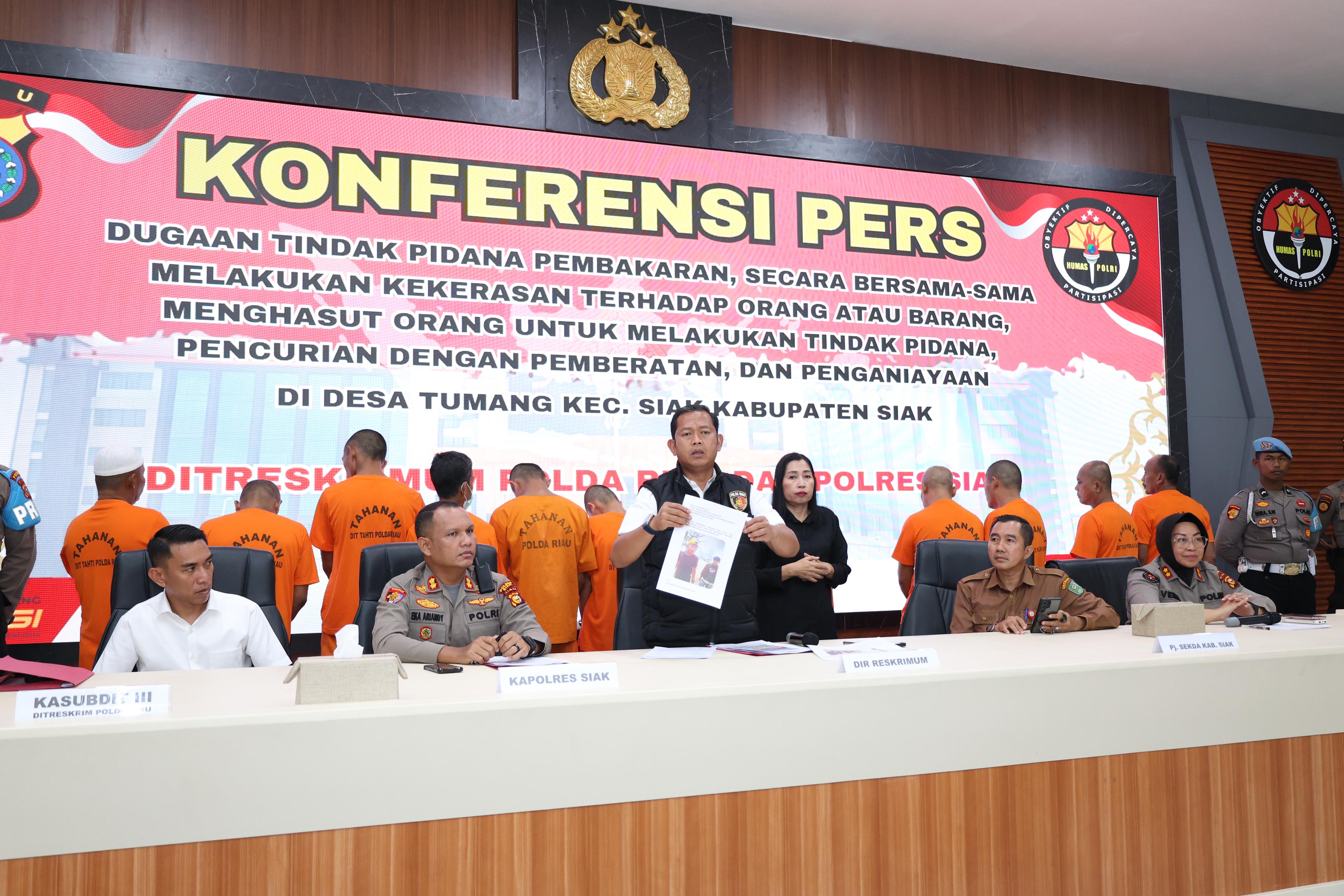 Polda Riau Tetapkan 13 Tersangka Kerusuhan di PT SSL