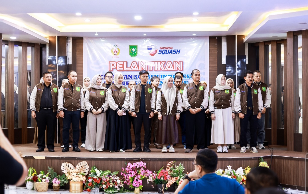 Pengurus Squash Riau Dilantik, Nurlia Optimis Squash Riau akan Membaik dan Berprestasi