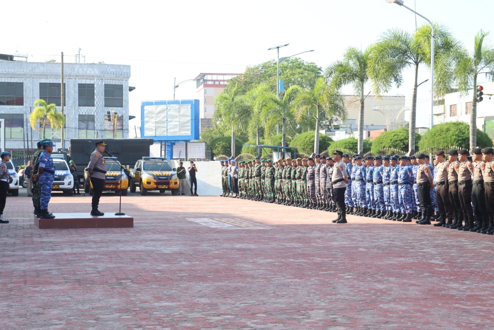 Ciptakan Pemilu Damai 2024, TNI-Polri di Kota Dumai Apel Siaga Sinergisitas