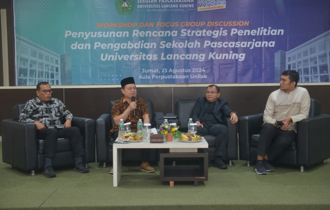 Sekolah Pascasarjana Unilak Gelar FGD Penyusunan Renstra Penelitian dan Pengabdian