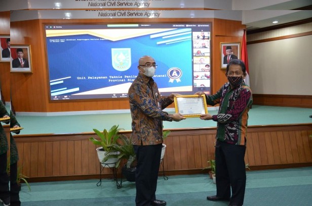 UPT Penilaian Kompetensi BKD Riau Naik Grade