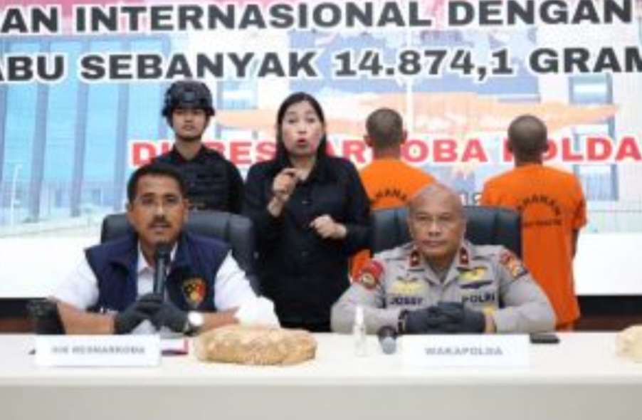 Polda Riau Gagalka Pengiriman 14,87 Kg Sabu ke Padang