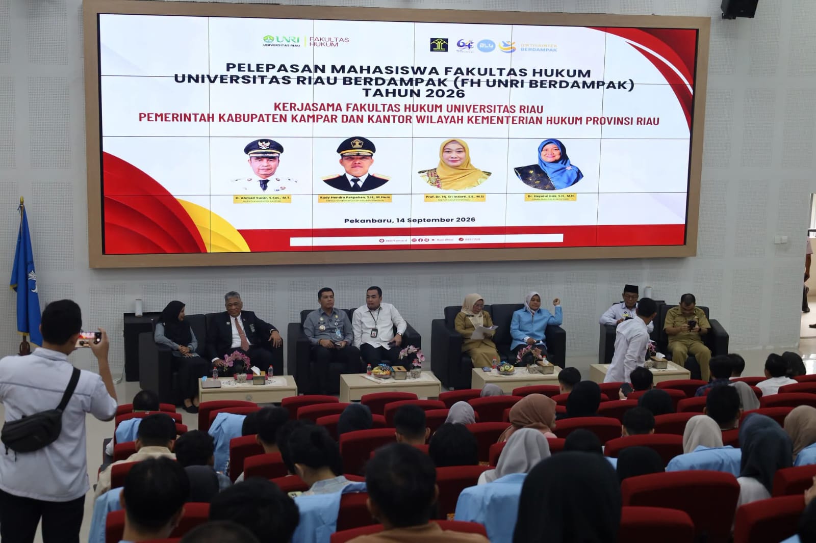 Kanwil Kemenkum Riau Bekali Mahasiswa FH Unri tentang Kekayaan Intelektual Sebelum Turun ke Desa