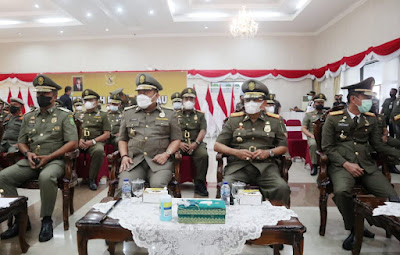 Bupati Inhil Wardan Hadiri HUT ke-72 Satpol PP dan ke-60 Satlinmas di Pekanbaru
