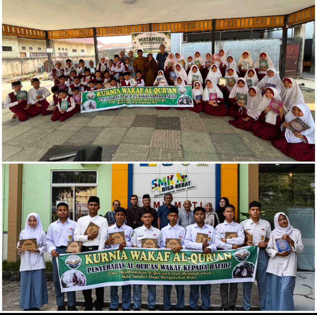 Lagi, KWQ Salurkan 60 Al-Qur’an untuk Hafidz MI TAQ dan SMA MuTi