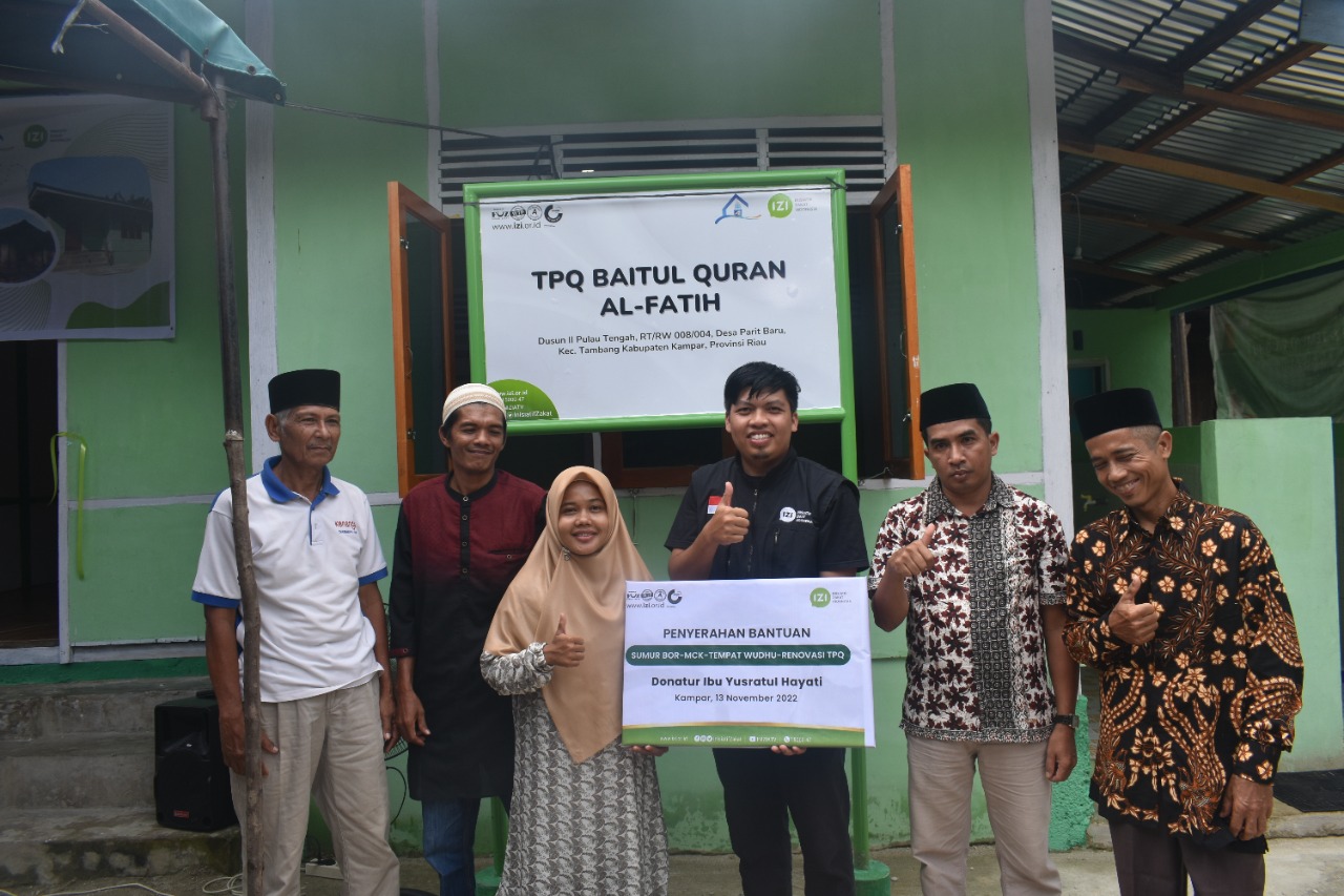 IZI Riau Resmikan TPQ Baitul Qur'an Al-Fatih Desa Parit Baru