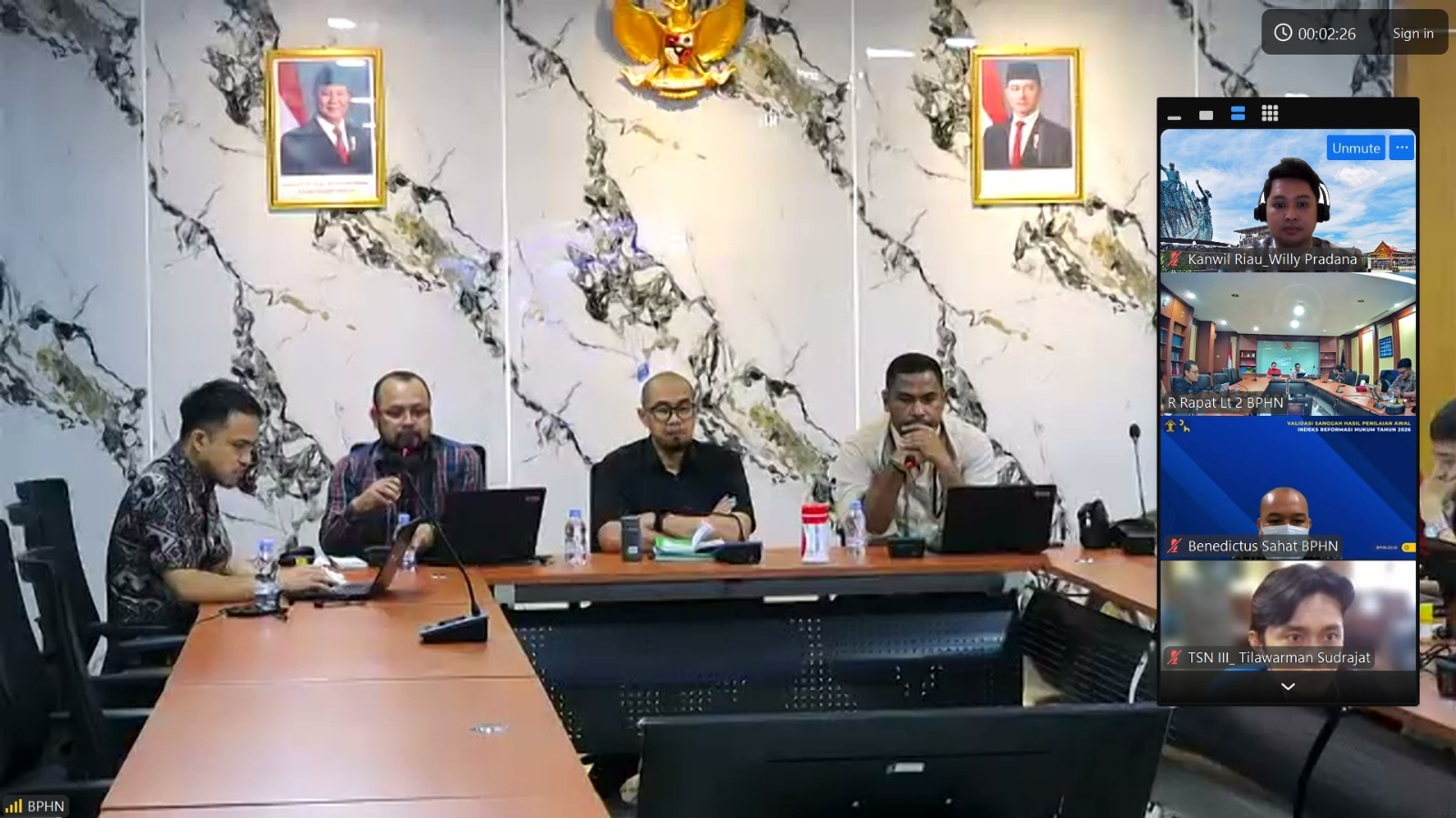 Kanwil Kemenkum Riau Persiapkan Penilaian IRH 2027