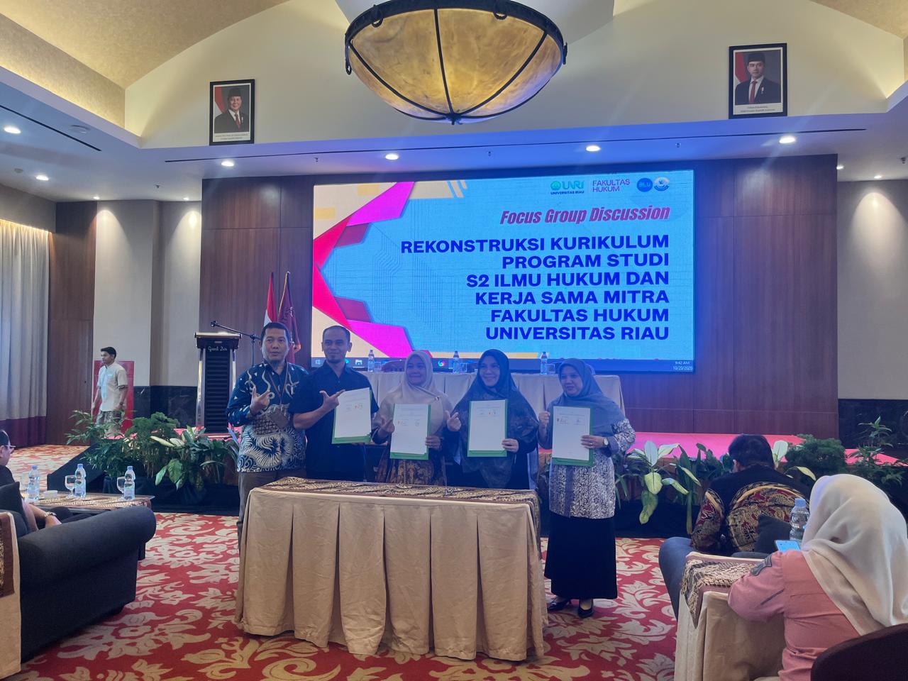 Kanwil Kemenkum Riau Dukung Rekonstruksi Kurikulum S2 Ilmu Hukum UNRI yang Adaptif dan Berorientasi Praktik