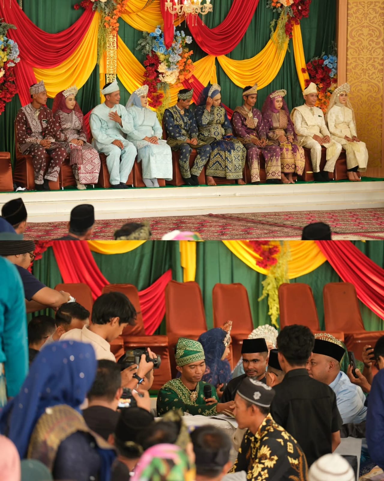 Perdana, Nikah dan Sunat Massal Digelar di Rumah Dinas Bupati Siak