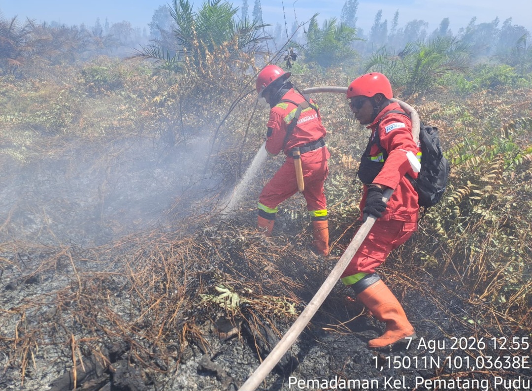 Karhutla Pematang Pudu Belum Padam, Ferdian: Tim Lakukan Penyekatan Agar Api Tak Merembet