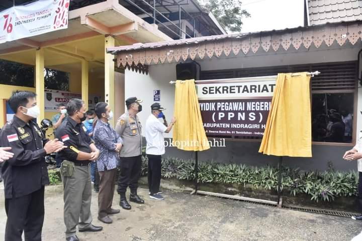 Wabup Inhil Syamsuddin Uti Resmikan Sekretariat Bersama PPNS