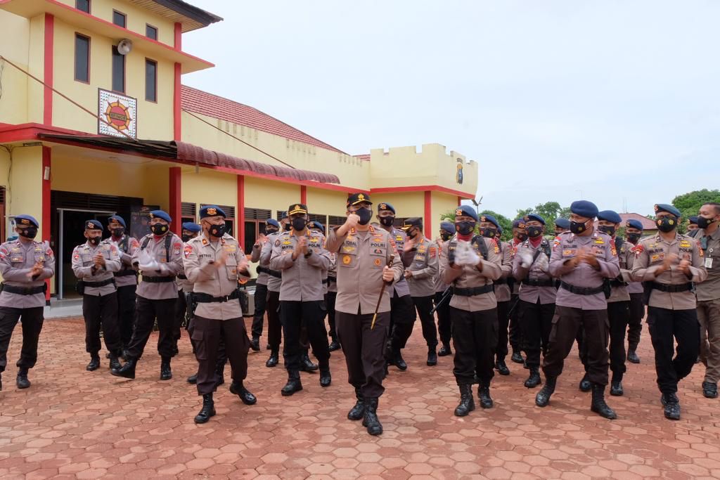 Kunjungi Mako Brimob Batalyon B Rohil, Irjen M Iqbal: Jaga Soliditas dan Sinergitas Bersama TNI